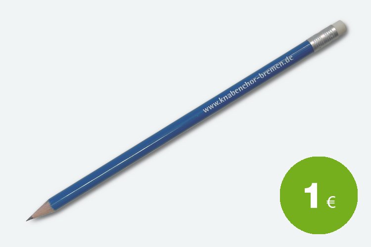  – Bleistift, blau mit Logo-Print des Knabenchors Unser Lieben Frauen